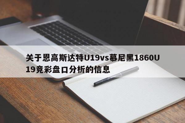 关于恩高斯达特U19vs慕尼黑1860U19竞彩盘口分析的信息